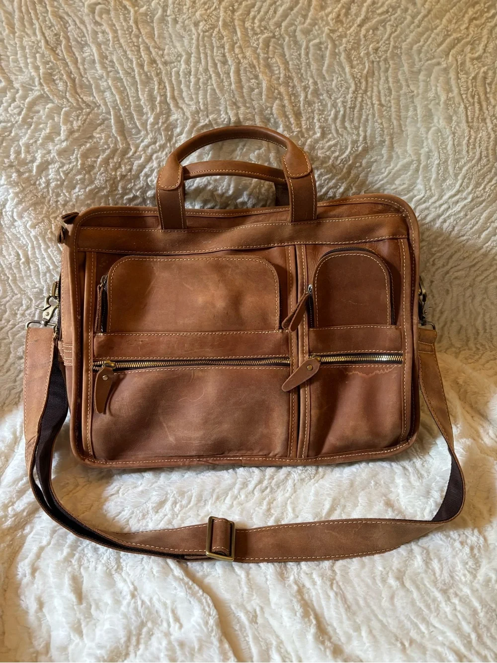 Full Grain Leather Laptop/ Briefcase